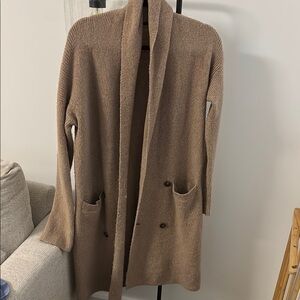 Cozy Tan Knit Cardigan